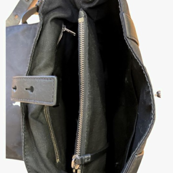 All Saints Sid Nylon Convertible Black Backpack - Picture 3 of 5